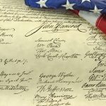 American Flag and Declaration of Independence